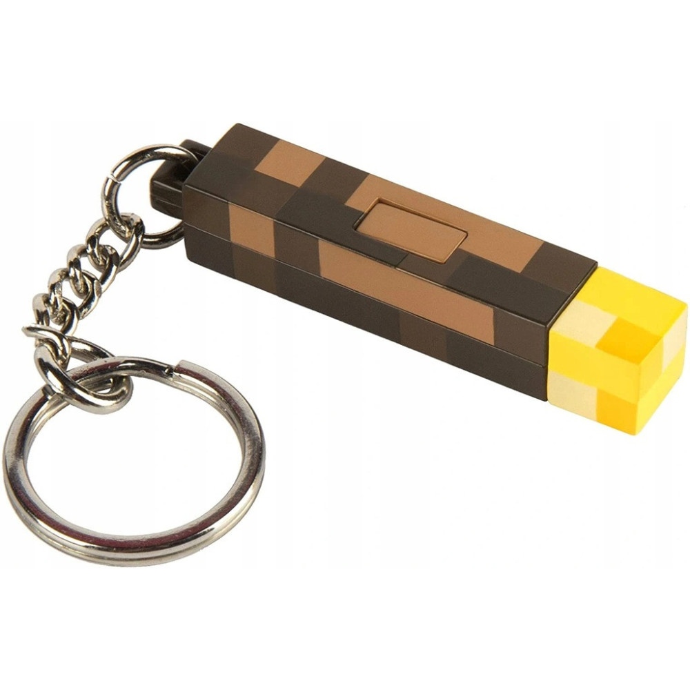MINECRAFT BRELOK MINI LAMPKA LATARKA LED USB POCHODNIA ZABAWKA PREZENT