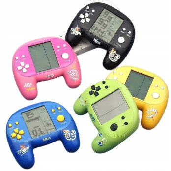 GRA ZRĘCZNOŚCIOWA TETRIS RETRO KONSOLA ELEKTRONICZNA DŹWIĘK KSZTAŁT PADA