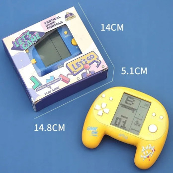 GRA ZRĘCZNOŚCIOWA TETRIS RETRO KONSOLA ELEKTRONICZNA DŹWIĘK KSZTAŁT PADA