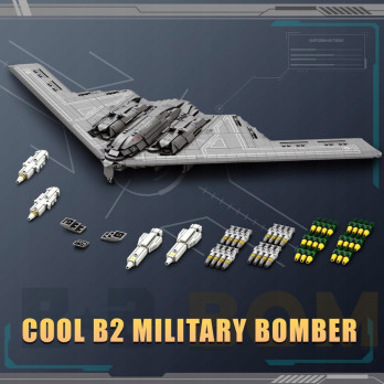 KLOCKI KONSTRUKCYJNE REOBRIX 33038 BOMBOWIEC B-2 WOJSKOWY ODRZUTOWIEC