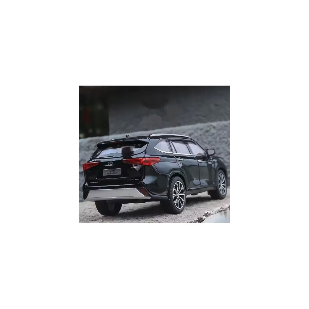 TOYOTA HIGHLANDER METALOWY MODEL SAMOCHODU 1:24 DŹWIĘK ŚWIATŁO CZARNY