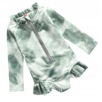 STRÓJ KĄPIELOWY DZIEWCZĘCY KOMBINEZON TIE DYE UV UPF50+ 116/122 5+ LAT