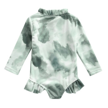 STRÓJ KĄPIELOWY DZIEWCZĘCY KOMBINEZON TIE DYE UV UPF50+ 116/122 5+ LAT