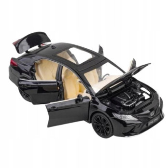 TOYOTA CAMRY METALOWY MODEL SAMOCHODU 1:24 DŹWIĘK ŚWIATŁO CZARNY