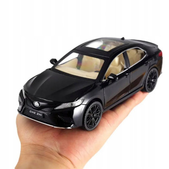 TOYOTA CAMRY METALOWY MODEL SAMOCHODU 1:24 DŹWIĘK ŚWIATŁO CZARNY