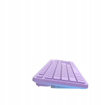 PEŁNOWYMIAROWA BEZPRZEWODOWA KLAWIATURA QWERTY IT USB FIOLETOWA