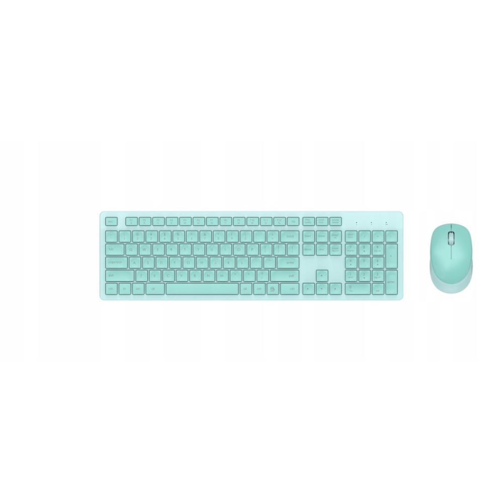 ZESTAW BEZPRZEWODOWY KLAWIATURA I MYSZ QWERTY IT USB ZIELONA