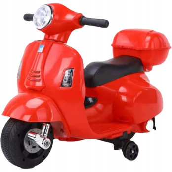 SKUTER NA AKUMULATOR VESPA GTS 300 Mini DLA DZIECI CZERWONY