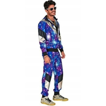 STRÓJ DRES DISCO WZÓR DYSKOTEKA LATA 80 UNISEX DAMSKI MĘSKI ROZMIAR XXL