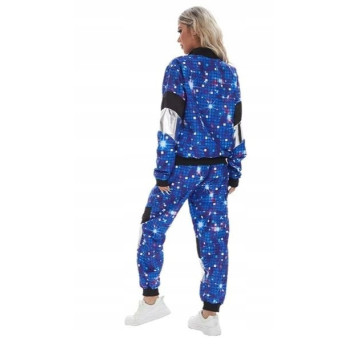 STRÓJ DRES DISCO WZÓR DYSKOTEKA LATA 80 UNISEX DAMSKI MĘSKI ROZMIAR L