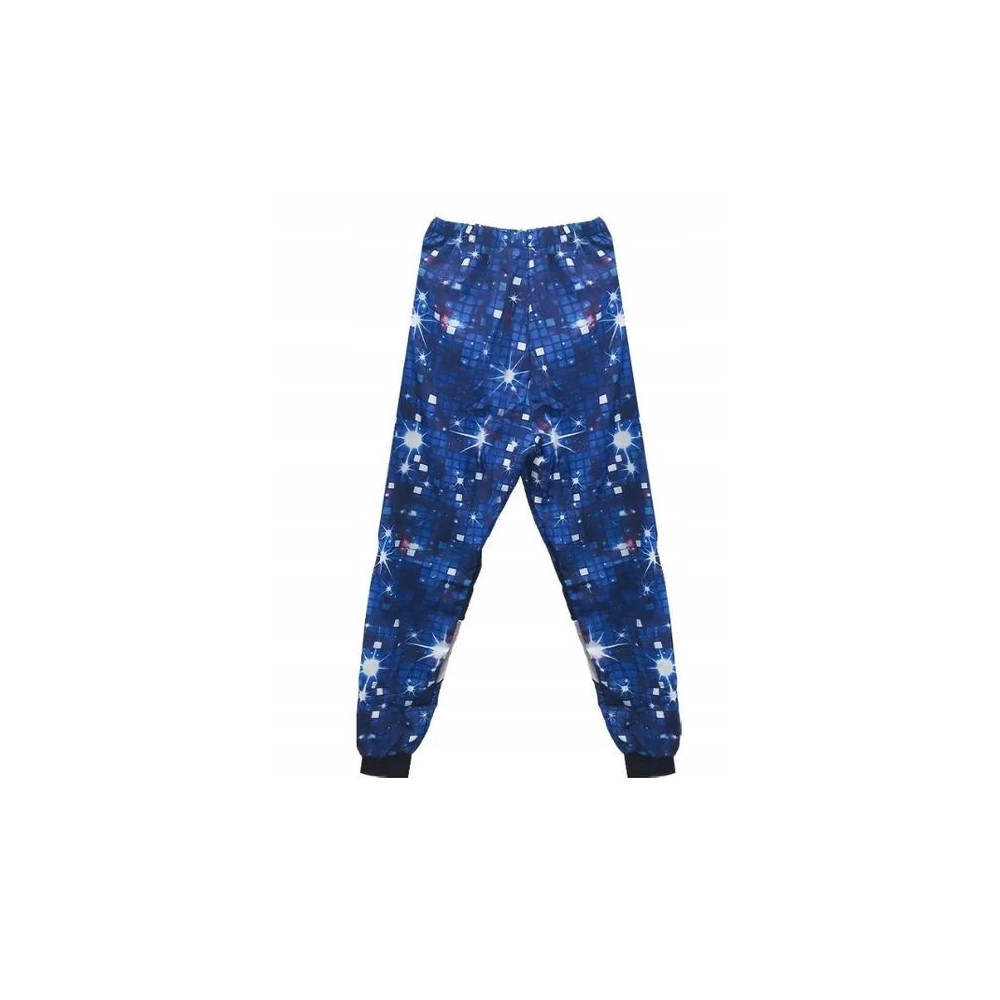 STRÓJ DRES DISCO WZÓR DYSKOTEKA LATA 80 UNISEX DAMSKI MĘSKI ROZMIAR L