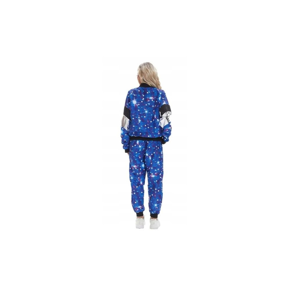 STRÓJ DRES DISCO WZÓR DYSKOTEKA LATA 80 UNISEX DAMSKI MĘSKI ROZMIAR M
