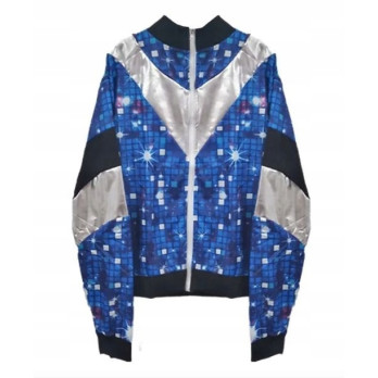 STRÓJ DRES DISCO WZÓR DYSKOTEKA LATA 80 UNISEX DAMSKI MĘSKI ROZMIAR M
