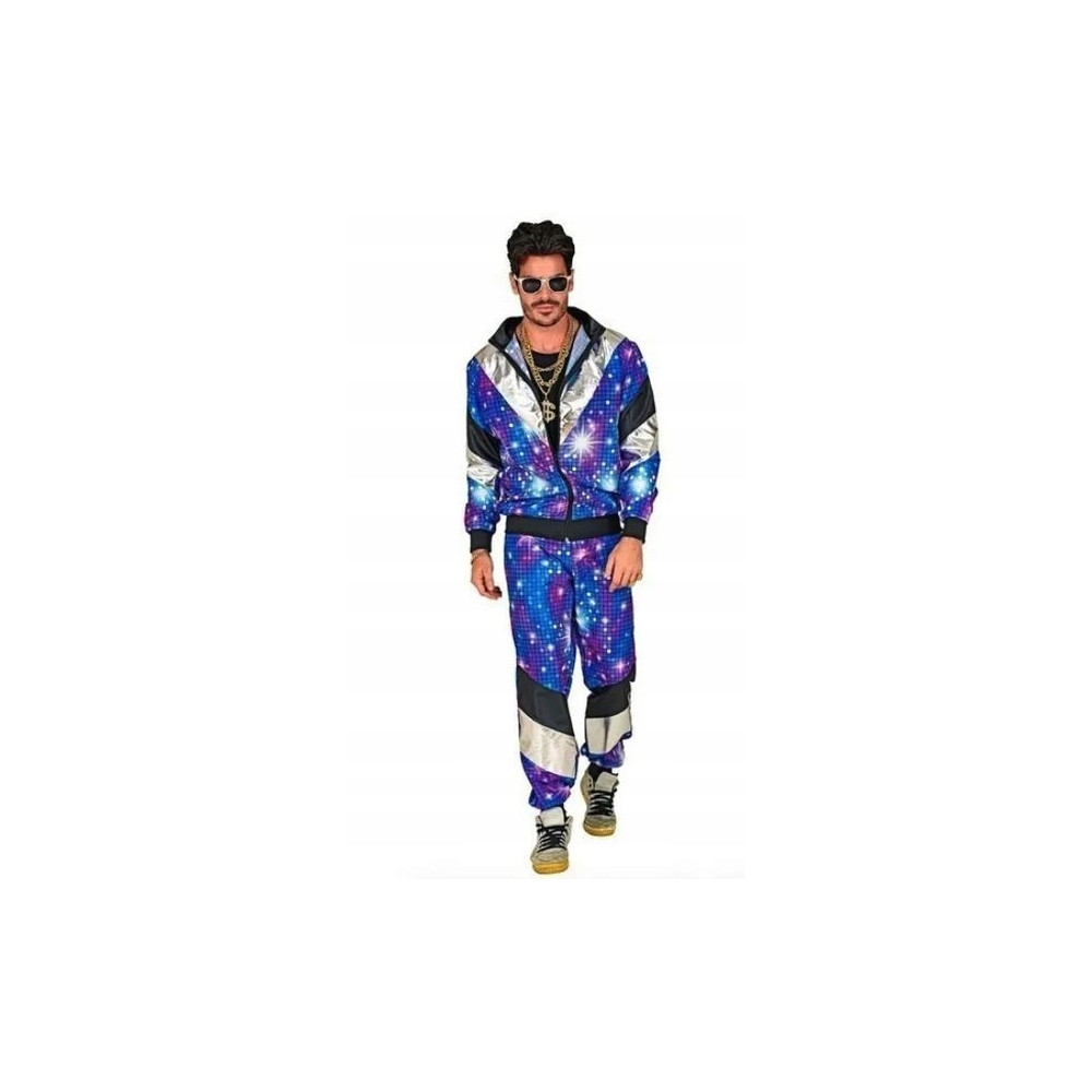 STRÓJ DRES DISCO WZÓR DYSKOTEKA LATA 80 UNISEX DAMSKI MĘSKI ROZMIAR M
