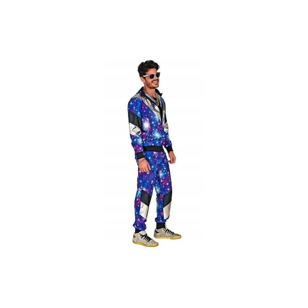 STRÓJ DRES DISCO WZÓR DYSKOTEKA LATA 80 UNISEX DAMSKI MĘSKI ROZMIAR M