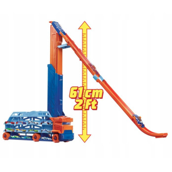 Tor samochodowy Hot Wheels City Transporter Epicki Zjazd 2w1 Prezent HDY92