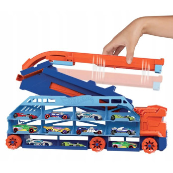 Tor samochodowy Hot Wheels City Transporter Epicki Zjazd 2w1 Prezent HDY92