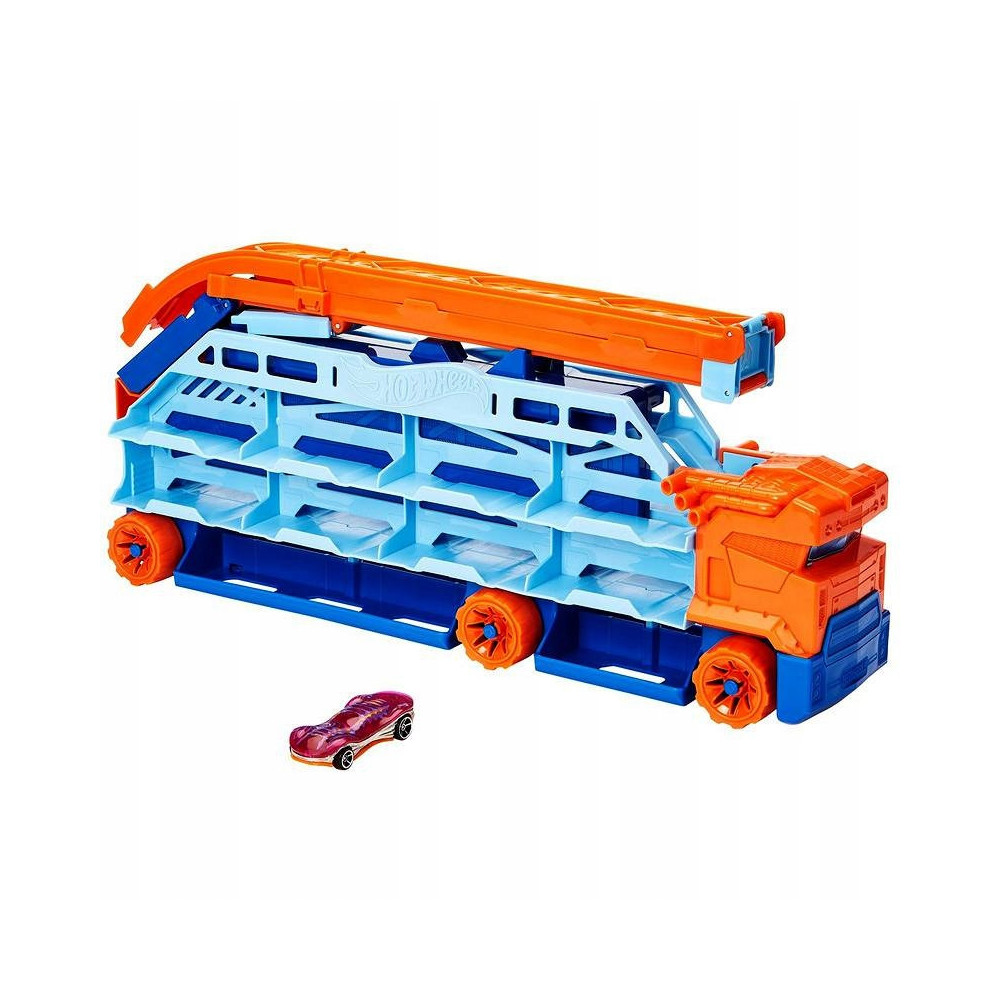 Tor samochodowy Hot Wheels City Transporter Epicki Zjazd 2w1 Prezent HDY92