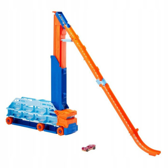 Tor samochodowy Hot Wheels City Transporter Epicki Zjazd 2w1 Prezent HDY92