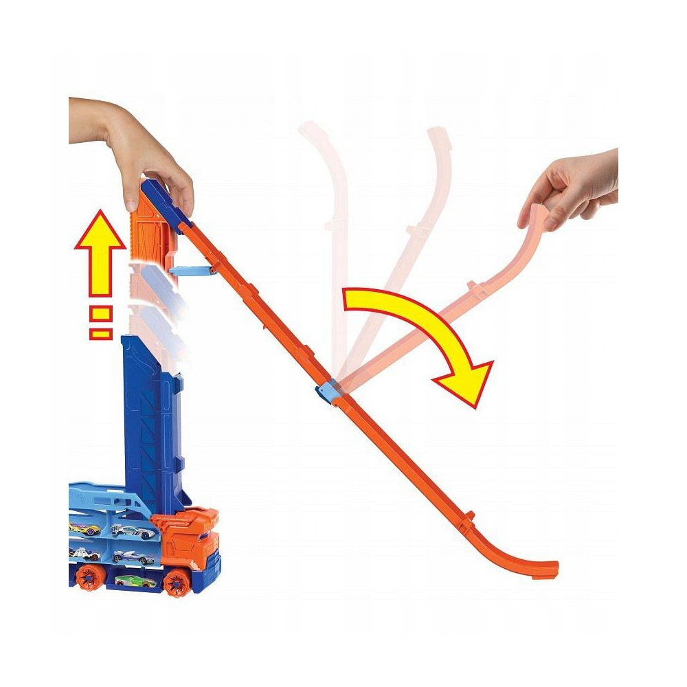 Tor samochodowy Hot Wheels City Transporter Epicki Zjazd 2w1 Prezent HDY92