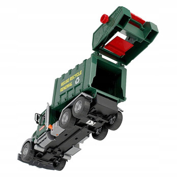 AUTO CIĘŻAROWE ŚMIECIARKA RUCHOMY KONTENER SEGREGACJA ŚMIECI ZABAWA
