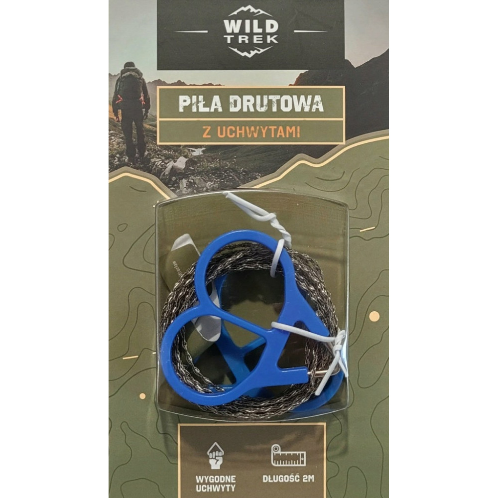 Wild Trek Piła drutowa z uchwytami długość 2 cm wygodne uchwyty