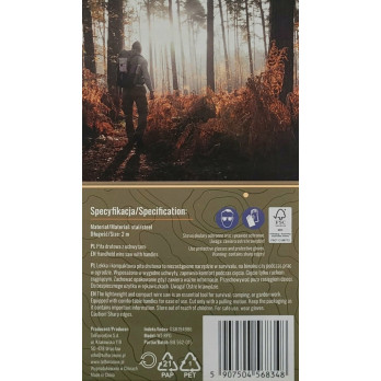 Wild Trek Piła drutowa z uchwytami długość 2 cm wygodne uchwyty