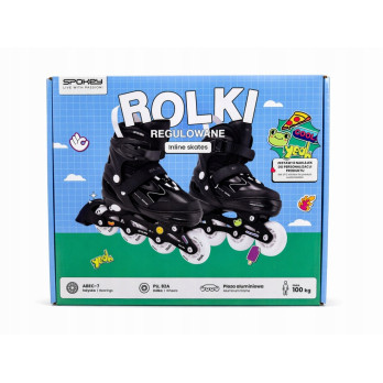 Rolki regulowane SPOKEY 38-41 ABEC-7 PU 82A aluminiowe Prezent