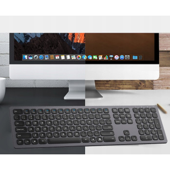 PEŁNOWYMIAROWA KLAWIATURA BEZPRZEWODOWA BK9805 BLUETOOTH 5.0 2.4G