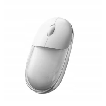 MYSZ BEZPRZEWODOWA BM627 TRANSPARENTNA BLUETOOTH + 2.4GHz RGB KOLORY
