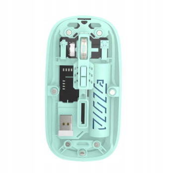 BEZPRZEWODOWA MYSZ BM501 TRANSPARENTNA BLUETOOTH+USB AKUMULATOROWA KOLORY