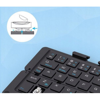 KLAWIATURA BLUETOOTH SKŁADANA BEZPRZEWODOWA ZE STOJAKIEM IOS WINDOWS