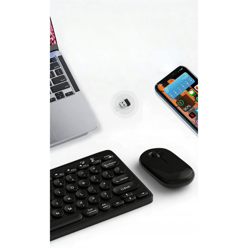 KLAWIATURA + MYSZ BEZPRZEWODOWA K902 BLUETOOTH 2.4GHZ IOS ANDROID WINDOWS