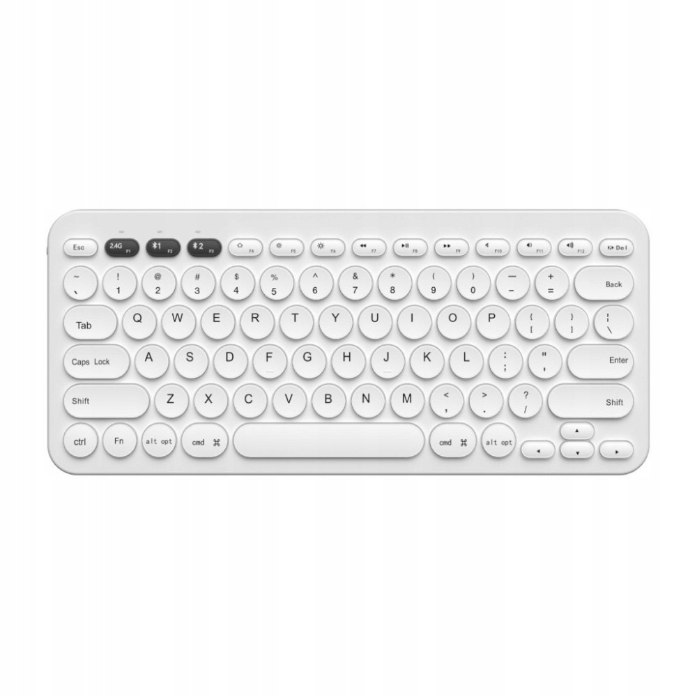 KLAWIATURA BEZPRZEWODOWA BK021 BLUETOOTH 5.0 IOS ANDROID WINDOWS BIAŁA