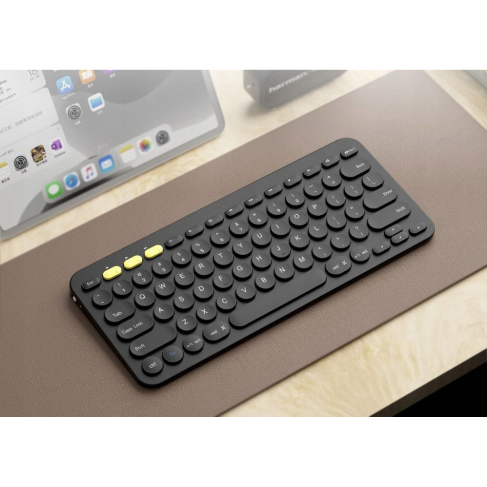KLAWIATURA BEZPRZEWODOWA BK021 BLUETOOTH 5.0 IOS ANDROID WINDOWS CZARNA