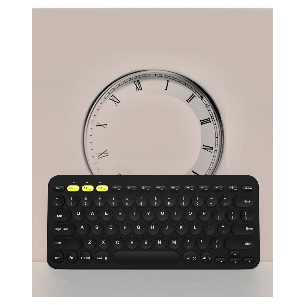 KLAWIATURA BEZPRZEWODOWA BK021 BLUETOOTH 5.0 IOS ANDROID WINDOWS CZARNA