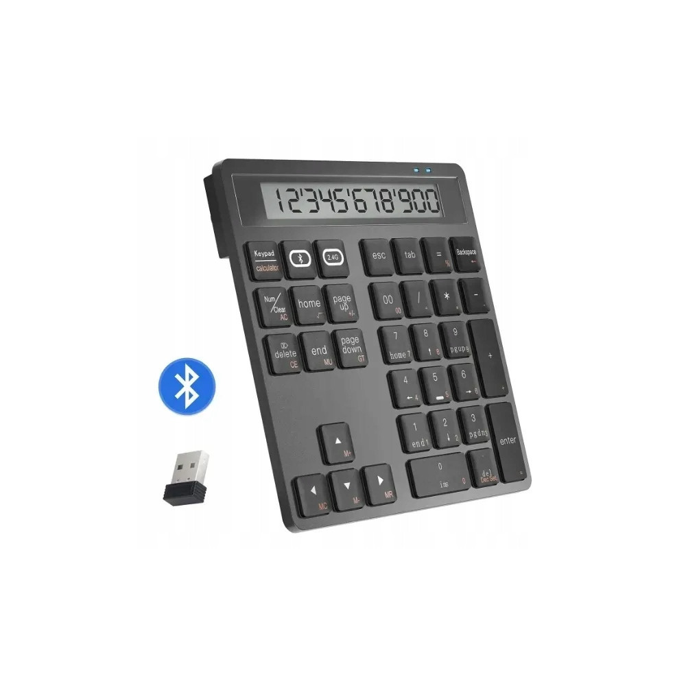2w1 KLAWIATURA BEZPRZEWODOWA NUMERYCZNA Z KALKULATOREM Bluetooth i 2,4G