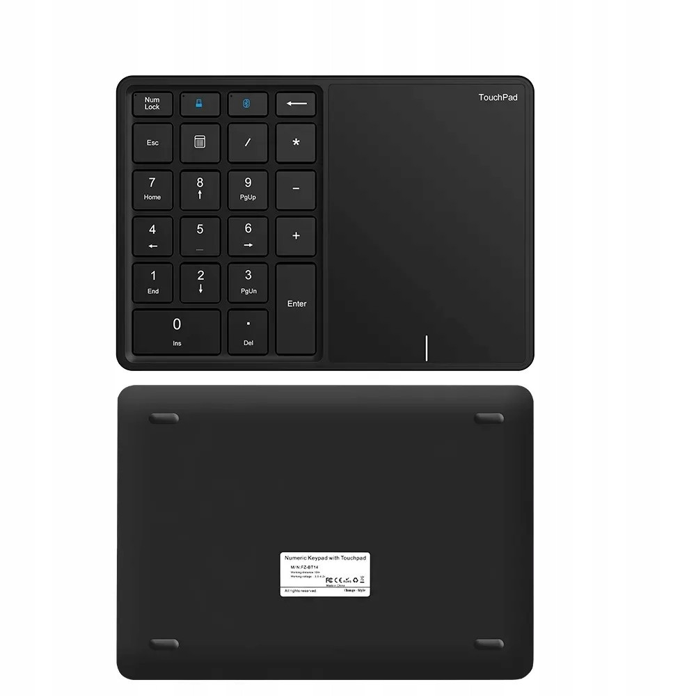 KLAWIATURA NUMERYCZNA BEZPRZEWODOWA DUAL TOUCHPAD