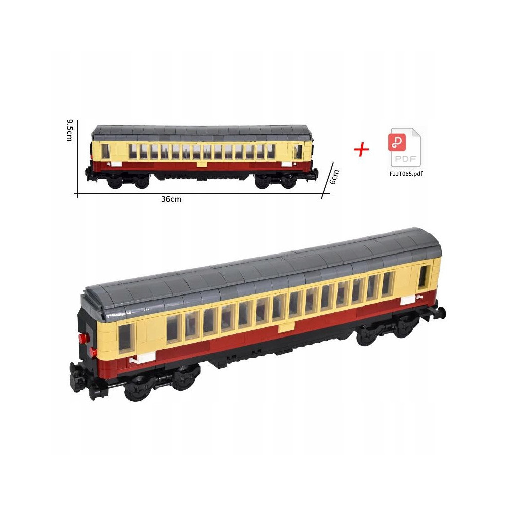 KLOCKI POCIĄG PASAŻERSKI RETRO RHEINGOLD WAGON KOLEJOWY PDF