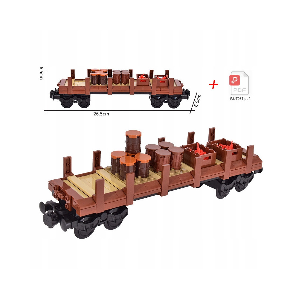 WAGON TOWAROWY WESTERN Z KLOCKÓW KOMPATYBILNY ZESTAW INSTRUKCJA PDF