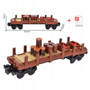 WAGON TOWAROWY WESTERN Z KLOCKÓW KOMPATYBILNY ZESTAW INSTRUKCJA PDF