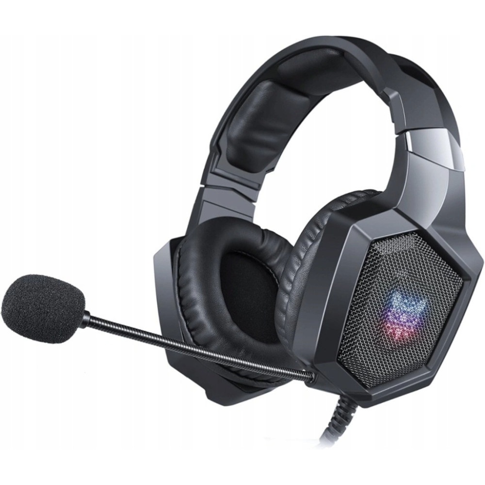 SŁUCHAWKI GAMINGOWE ONIKUMA K8 PRZEWODOWE Z MIKROFONEM NAUSZNE RGB CZARNE
