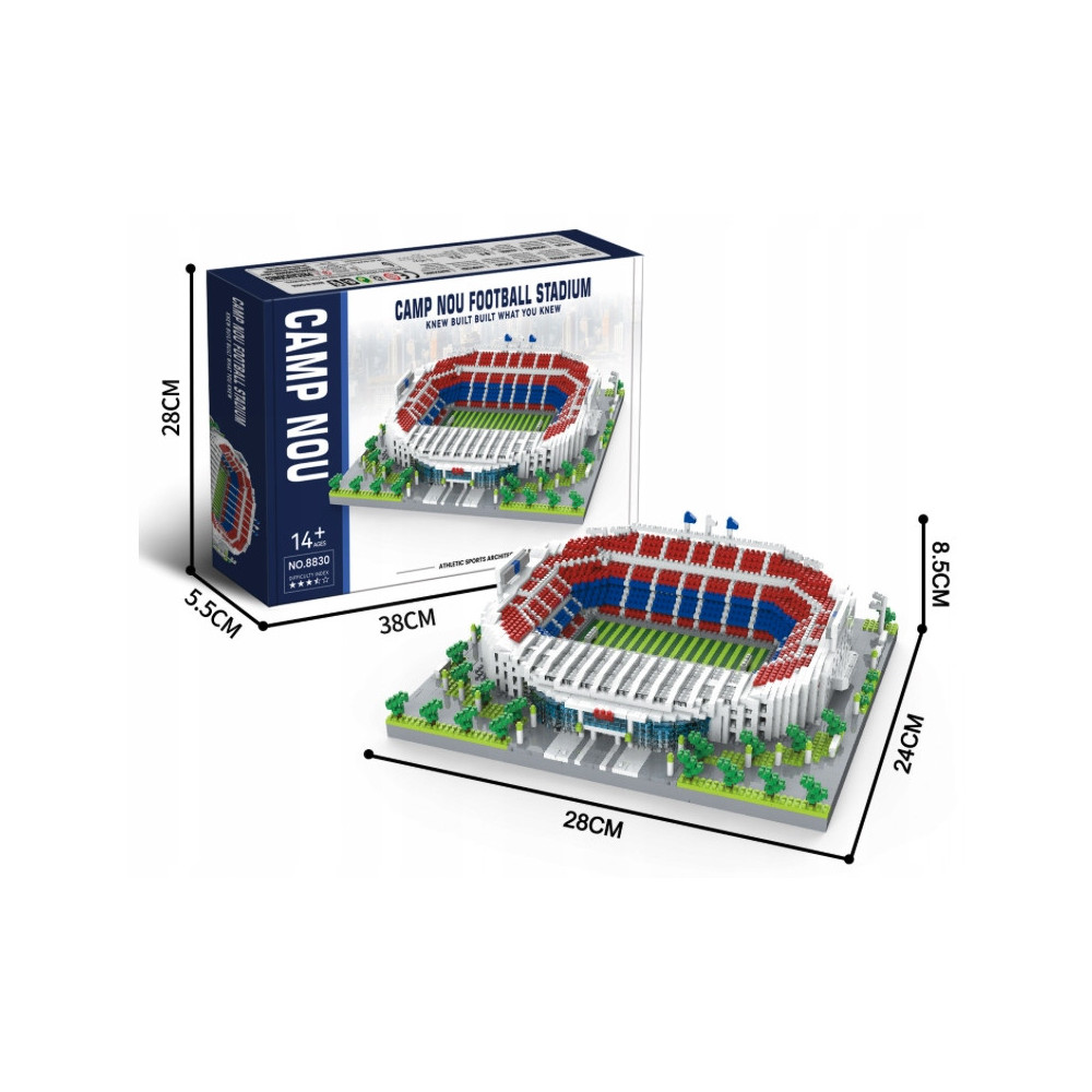 KLOCKI OLD TRAFFORD MANCHESTER UNITED MINI BLOCKS 3380+ REALISTYCZNY MODEL