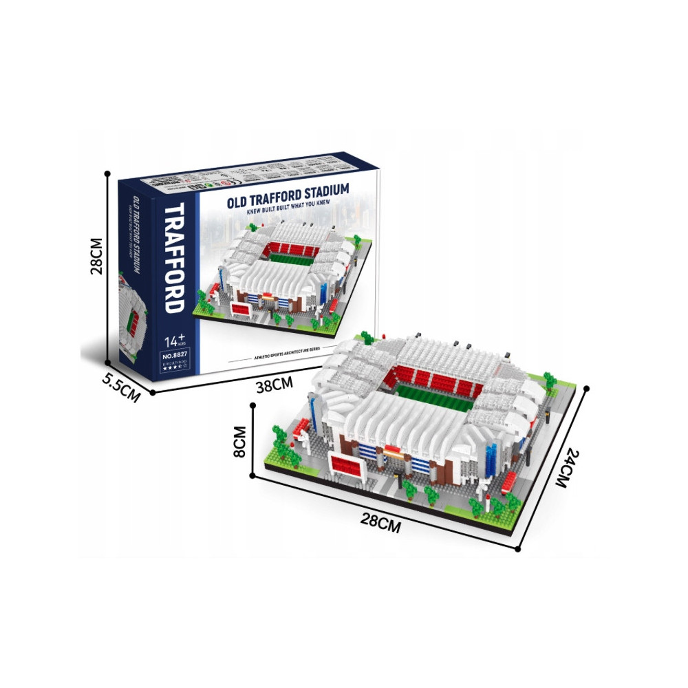 KLOCKI OLD TRAFFORD MANCHESTER UNITED MINI BLOCKS 3380+ REALISTYCZNY MODEL