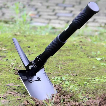 KOMPAKTOWA SAPERKA SKŁADANA 3W1 ŁOPATA SURVIVAL OUTDOOR KILOF PIŁA SZUFLA