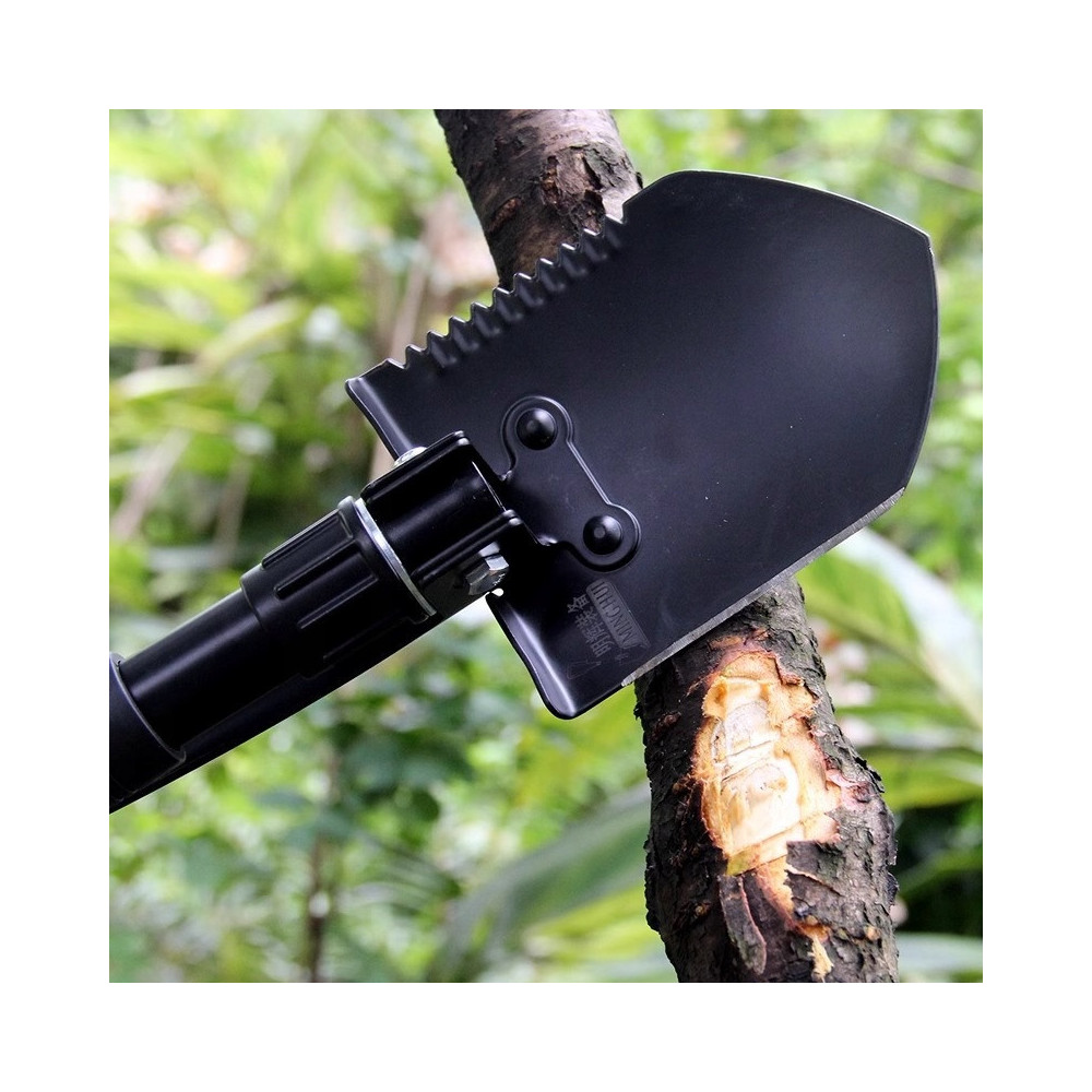 KOMPAKTOWA SAPERKA SKŁADANA 3W1 ŁOPATA SURVIVAL OUTDOOR KILOF PIŁA SZUFLA