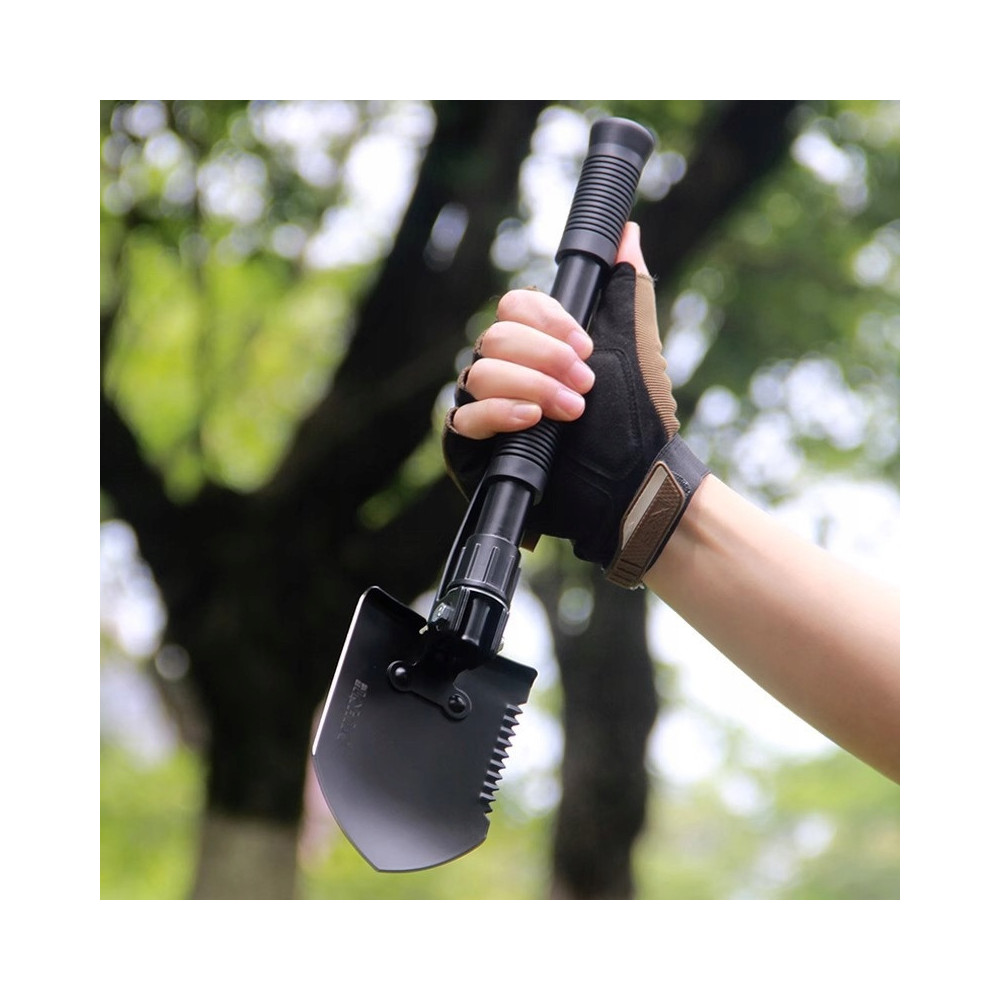 KOMPAKTOWA SAPERKA SKŁADANA 3W1 ŁOPATA SURVIVAL OUTDOOR KILOF PIŁA SZUFLA