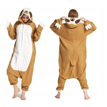 LENIWIEC ONESIE KOMBINEZON KIGURUMI DRES PIŻAMA L