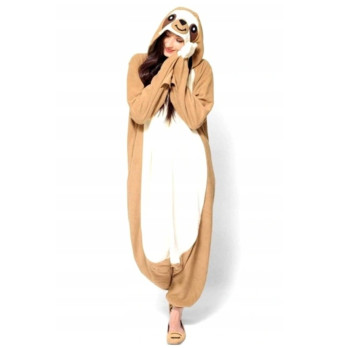 LENIWIEC ONESIE KOMBINEZON KIGURUMI DRES PIŻAMA L