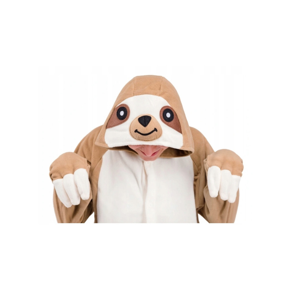 LENIWIEC ONESIE KOMBINEZON KIGURUMI DRES PIŻAMA M